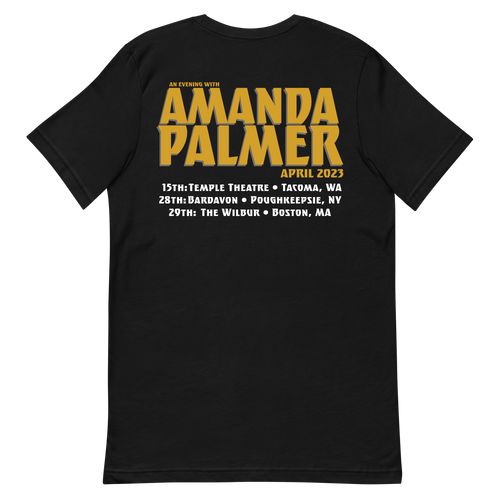 An Evening with Amanda Palmer 2023 Tour Tee (Straight Cut)